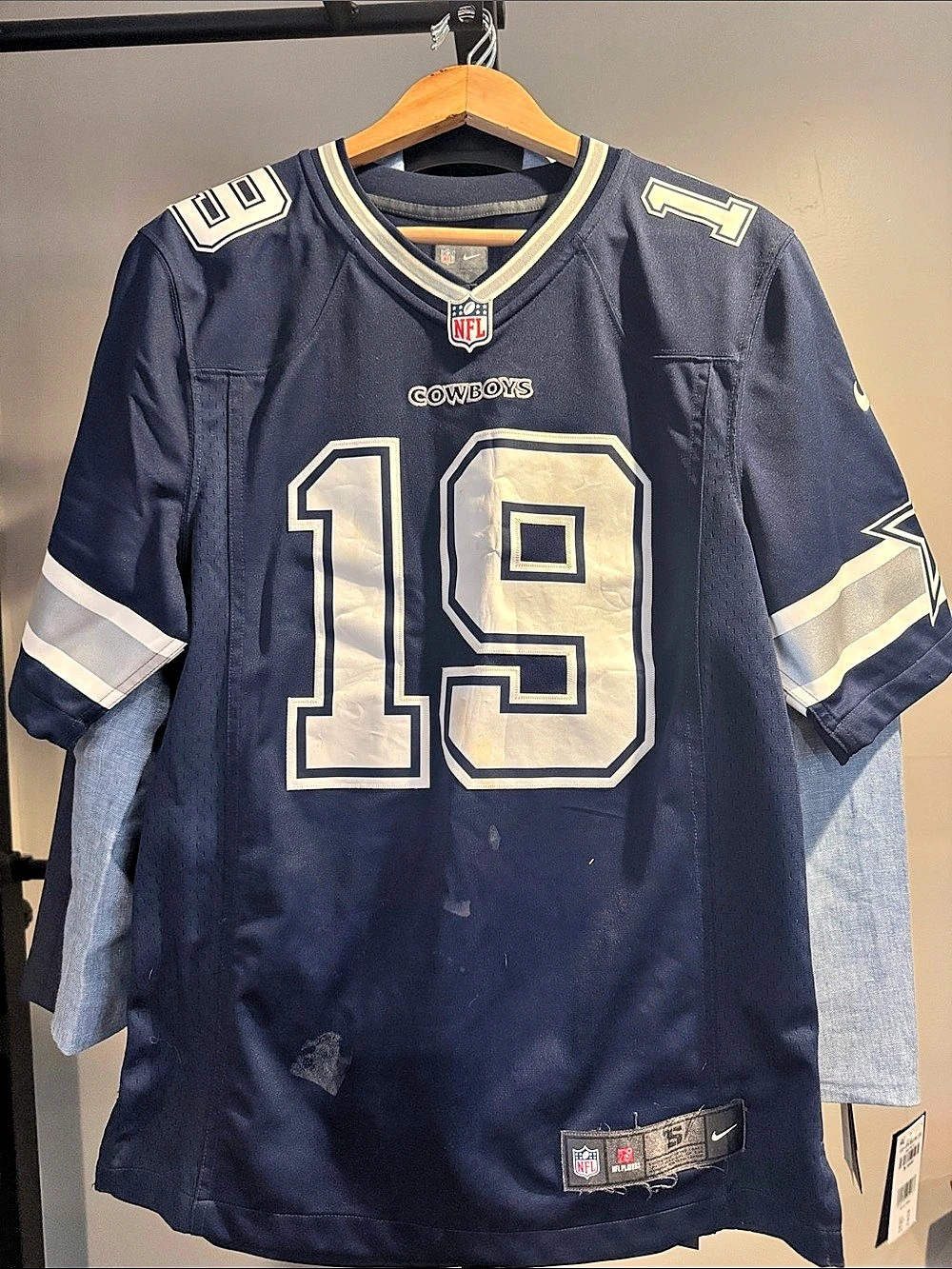 Nike Dak Prescott Dallas Cowboys #19 jersey NFL Jersey Blue & White
